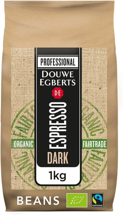 Douwe Egberts koffiebonen Espresso Dark Roast | bio & fairtrade | pak van 1 kg
