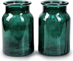 Vaas 2-ass. 'angel' groen h18,5 d11,5 cm
