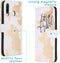 iMoshion Hoesje Geschikt voor Huawei P30 Lite Hoesje Met Pasjeshouder - iMoshion Design Softcase Bookcase - Wit / Meerkleurig / Goud / Let's Go Travel White