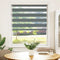 vidaXL - Zebra - rolgordijn - 110x150 - cm - stofbreedte - 105,9 - cm - donkergrijs