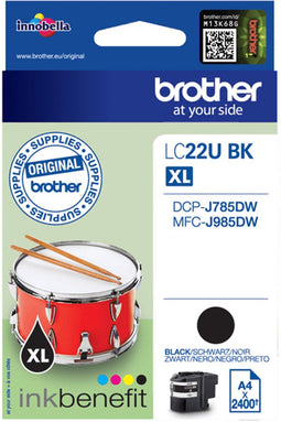 Brother LC-22UBK - Inktcartridge zwart - 2400 pagina's (ISO/IEC 24711)
