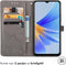 iMoshion Hoesje Geschikt voor Oppo A17 Hoesje Met Pasjeshouder - iMoshion Mandala Bookcase - Grijs