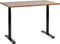 Bureau handmatig verstelbaar donkerbruin/zwart 120 x 72 cm DESTINAS