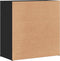 vidaXL - Dressoir - 79x38x80 - cm - bewerkt - hout - zwart