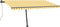 vidaXL - Luifel - vrijstaand - automatisch - 450x300 - cm - geel - en - wit