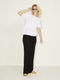 JJXX JXHARPER - Soft Knit Pant - Damesbroek met elastische tailleband - Maat L