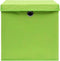 vidaXL - Opbergboxen - met - deksel - 10 - st - 28x28x28 - cm - groen