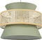 LUYANO - Hanglamp - Lichtgroen - Polyester