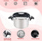 Royalty Line® PS8L Snelkookpan Inductie - 8 Liter / Ø 24cm - Snelkookpannen Voor Alle Warmtebronnen - Pressure Cooker - Instant koken - Eenhandig Mechanisme - RVS
