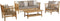 Exotan Loungeset Buiten - Bamboe - Bruin - 86x72x80