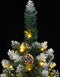 vidaXL - Kunstkerstboom - smal - met - 150 - LED's - 120 - cm