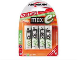 Ansmann 2500mAh AA maxE plus - Batterijen - Ni-MH 2500mAh