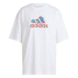 Dames-T-Shirt met Korte Mouwen Adidas Flower Badge of Sports Gt Maat S