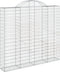 vidaXL - Schanskorven - 5 - st - gewelfd - 200x30x180/200 - cm - ijzer