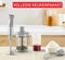 Tefal Quickchef+ HB67MB - Staafmixer - 5-in-1 XL 1000W - Zwart/RVS
