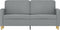 vidaXL - Tweezitsbank - 140 - cm - stof - lichtgrijs