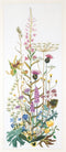 Thea Gouverneur - Borduurpakket met telpatroon - 821A - Voorgesorteerde DMC Garens - Wilde Bloemen - Aida - 45 cm x 110 cm - DIY Kit