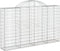 vidaXL - Schanskorven - 14 - st - gewelfd - 200x30x120/140 - cm - ijzer