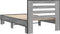 vidaXL - Bedframe - bewerkt - hout - en - metaal - grijs - sonoma - eiken - 75x190 - cm