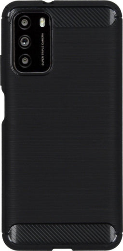Hoesje Siliconen Geschikt voor Xiaomi Poco M3 - Brushed Backcover - Zwart