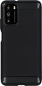 Hoesje Siliconen Geschikt voor Xiaomi Poco M3 - Brushed Backcover - Zwart