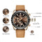 Tyme Florence - Heren Horloge - 45mm Chronograaf - Bruin