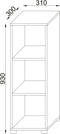 VCM Houten opbergstandaard plank boekenplank Deco boekenstandaard plank Benas-3 Houten opbergstandaard plank boekenplank Deco boekenstandaard plank Benas-3