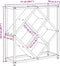 vidaXL - Wijnrek - Sonoma - Eik - 51x18x52,5 - cm - Gelaagd - Hout