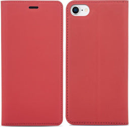 iMoshion Hoesje Geschikt voor iPhone SE (2022) / SE (2020) / 8 / 7 Hoesje Met Pasjeshouder - iMoshion Slim Folio Bookcase - Rood