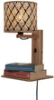 GOOD&MOJO Wandlamp Java - Bamboe/Zwart - 30x22x52cm - Binnen Modern
