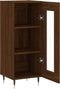 vidaXL - Dressoir - 34,5x34x90 - cm - bewerkt - hout - bruin - eikenkleur