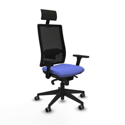 Bureaustoel met hoofdsteun Piqueras y Crespo 3D066G1 Licht Blauw