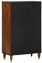vidaXL - Hoogkast - 60x33x100 - cm - Massief - Houten - Mango