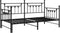 vidaXL - Zwart - Ligbedframe - met - Onderbed - - - 100x190 - cm - Staal