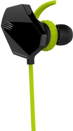 MadCatz E.S. PRO 1 - Gamingoordoppen - Stereo geluid met superieure bas - Groen Zwart