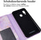 imoshion Hoesje Geschikt voor Samsung Galaxy A40 Hoesje Met Pasjeshouder - imoshion Design Bookcase smartphone - Paars / Purple Marble