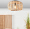 Brilliant Woodrow - Plafondlamp - E27 max 1x60W - Bamboe Bruin