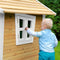 AXI Alice Speelhuis in Bruin/Wit - FSC hout - Speelhuisje voor de tuin / buiten - Tuinhuisje voor kinderen - 10 jaar garantie!