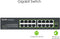 ZyXEL GS1100-16 - 16 Poorts Unmanaged Gigabit Switch - Fluisterstil zonder ventilator