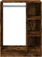 vidaXL - Kledingkast - 77x48x102 - cm - bewerkt - hout - gerookt - eikenkleurig