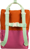 Sticky Lemon Backpack/Boekentas Large Better Together - Colourblocking - Gravel Orange - Rosette Pink