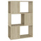 Boekenkast/kamerscherm 60x24x94 cm bewerkt hout sonoma eiken