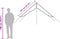 vidaXL - Kampeerluifel - waterdicht - 500x294 - cm - groen