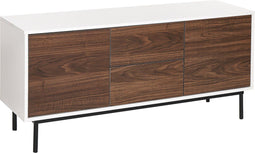 Beliani OKLAND - Sideboard - Donkere houtkleur - Spaanplaat