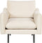 VINTERBRO - Fauteuil - Lichtbeige - Fluweel