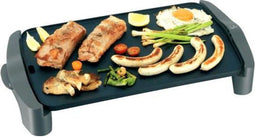 Jata GR555A - keramische grillplaat - 2500 Watt - PFOA-vrij - grill oppervlak 46 x 28 cm - 4 personen zwart