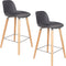 Zuiver Albert Kuip Barkruk 65 cm Donkergrijs - Set van 2