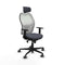 Piqueras y Crespo 1D036G2 - Bureaustoel - Hoofdsteun - Donker grijs