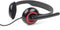 Gembird MHS-002 - Stereo headset met microfoon - Draaibare microfoonarm - Rood Zwart