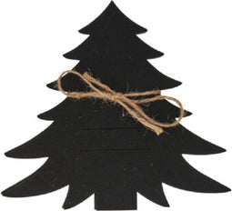 Bestekhouder set van 4 zwart - Kerstboom - Vilt - Tafeldecoratie - Kerstdecoratie